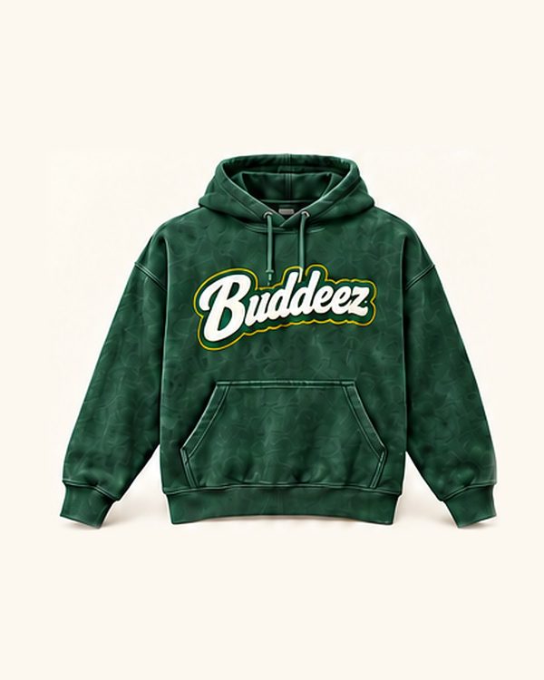 Chenille Logo Hoodie — Alpine Green
