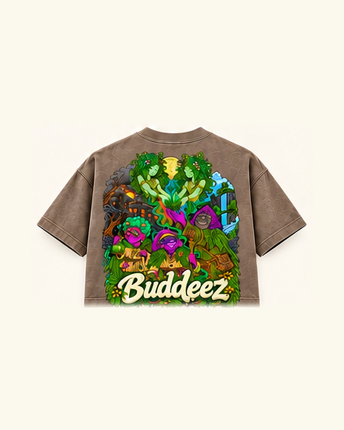 Oversized Graphic Tee — Shiitake