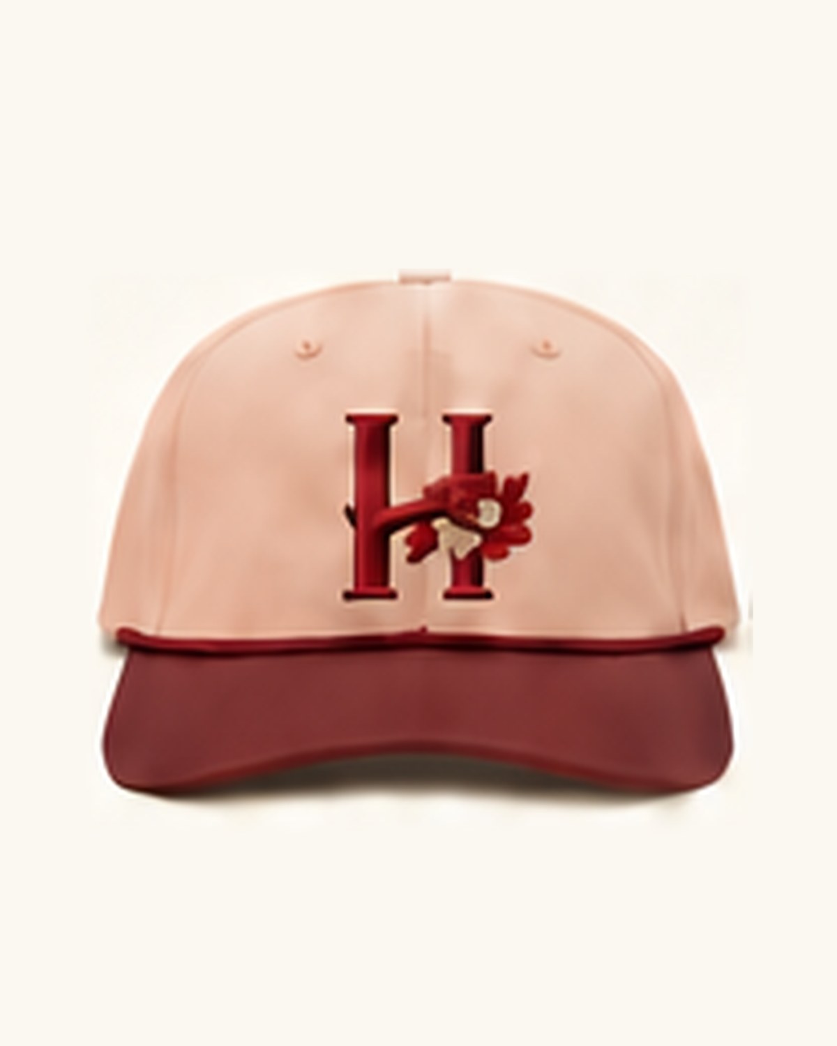 Richardson Rope Hat — 3D H — Pale Peach / Maroon
