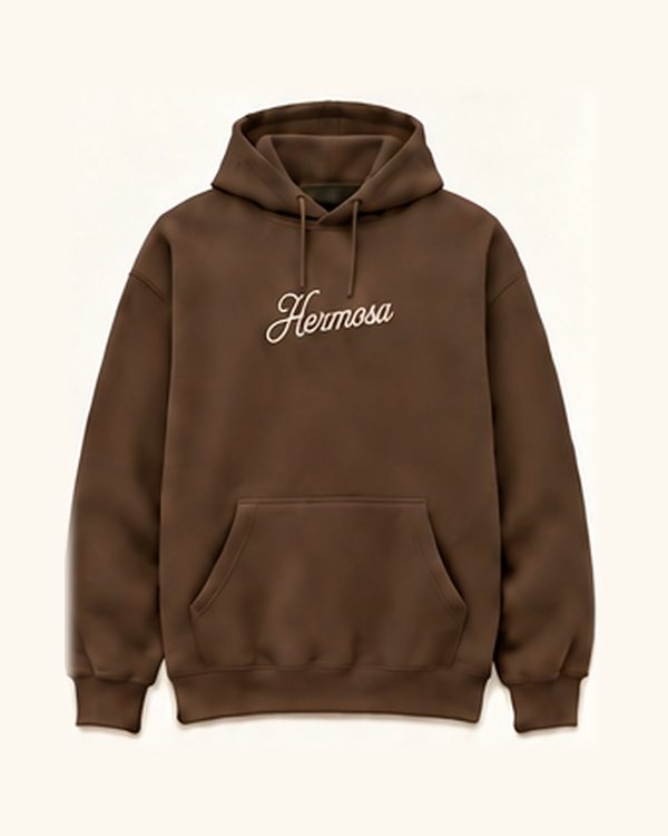 Script Hoodie — Brown