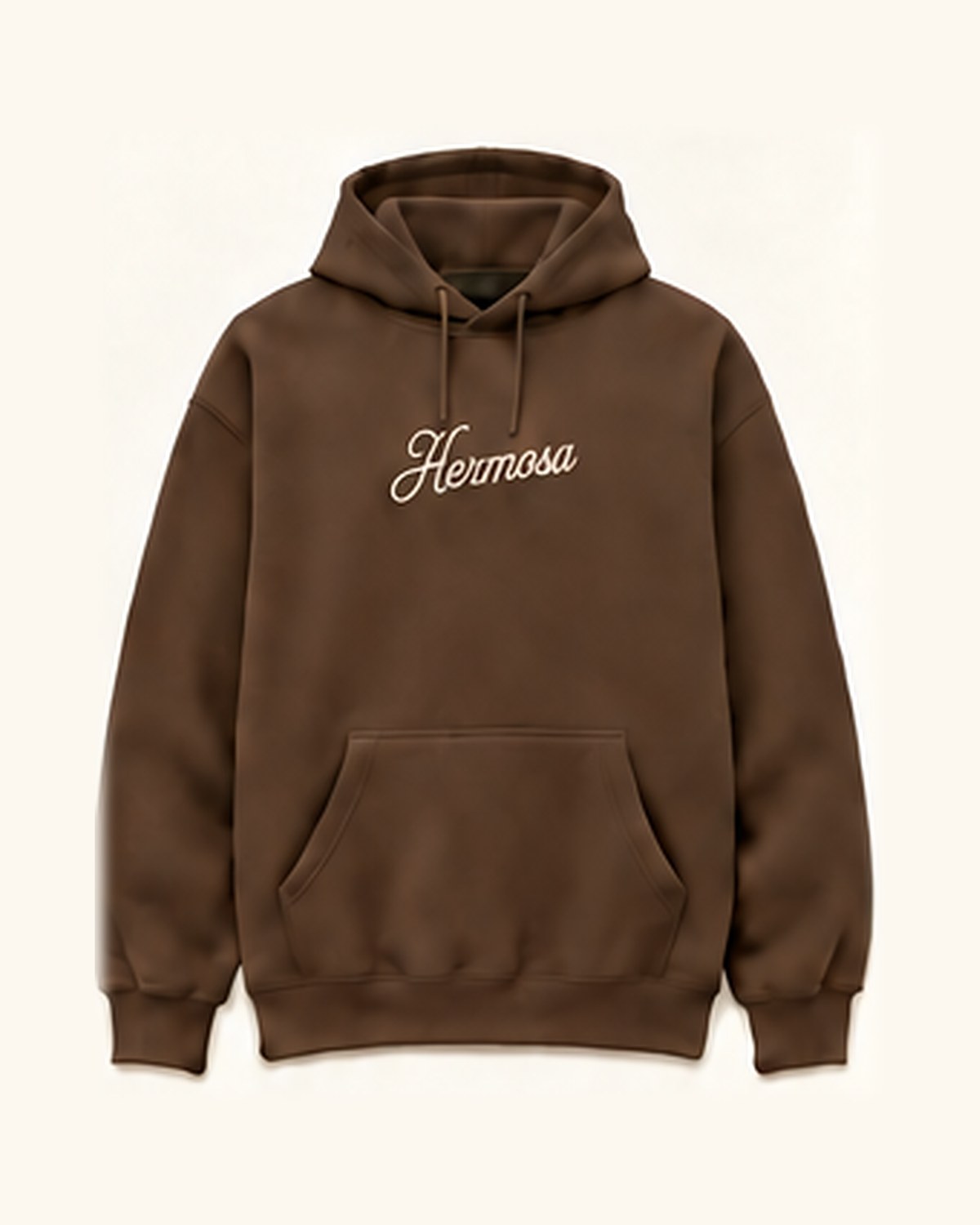 Script Hoodie — Brown