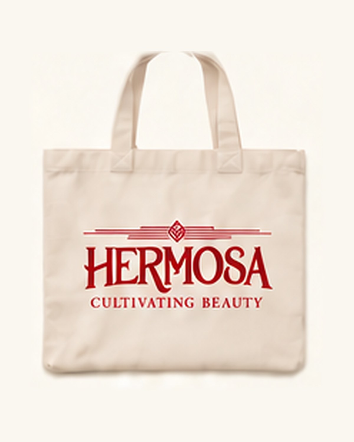 Tote Bag — Natural / Maroon